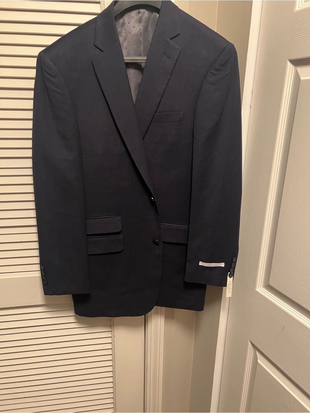 Perry Ellis Classic Navy Two-Button Suit Blazer